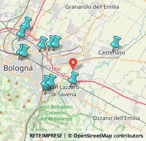 Mappa Via Properzia de' Rossi, 40138 Castenaso BO, Italia (4.44417)