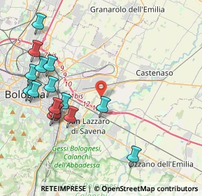 Mappa Via Properzia de' Rossi, 40138 Castenaso BO, Italia (4.768)