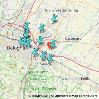 Mappa Via Properzia de' Rossi, 40138 Castenaso BO, Italia (3.74867)