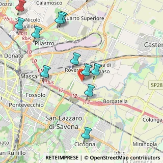 Mappa Via Properzia de' Rossi, 40138 Castenaso BO, Italia (2.58167)