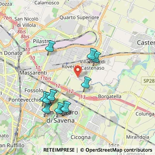 Mappa Via Properzia de' Rossi, 40138 Castenaso BO, Italia (2.05917)