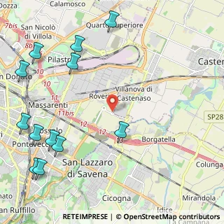 Mappa Via Properzia de' Rossi, 40138 Castenaso BO, Italia (3.11417)