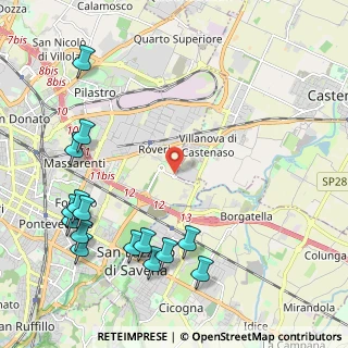 Mappa Via Properzia de' Rossi, 40138 Castenaso BO, Italia (2.80333)