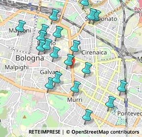 Mappa Viale Giambattista Ercolani, 40138 Bologna BO, Italia (1.0485)