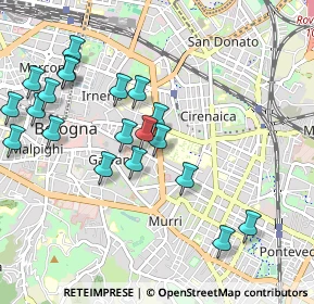 Mappa Viale Giambattista Ercolani, 40138 Bologna BO, Italia (1.091)