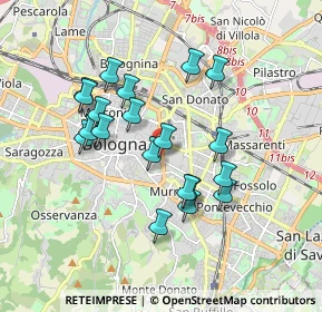 Mappa Viale Giambattista Ercolani, 40138 Bologna BO, Italia (1.625)