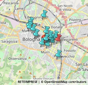 Mappa Viale Giambattista Ercolani, 40138 Bologna BO, Italia (1.01889)
