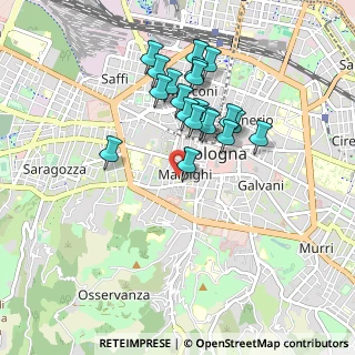 Mappa Via del Riccio, 40123 Bologna BO, Italia (0.811)