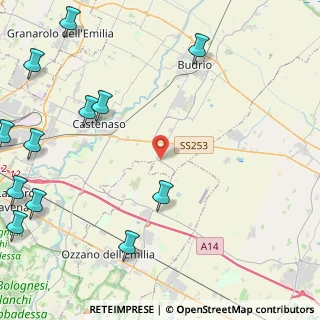 Mappa SP 48, 40054 Budrio BO, Italia (6.7475)