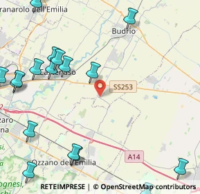 Mappa SP 48, 40054 Budrio BO, Italia (6.5635)