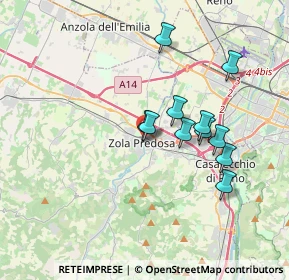 Mappa Piazza di Vittorio, 40069 Zola Predosa BO, Italia (3.07273)