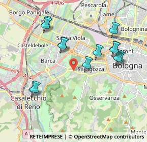 Mappa Via Porrettana, 40134 Bologna BO, Italia (2.03692)