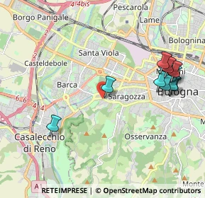 Mappa Via Porrettana, 40134 Bologna BO, Italia (2.30385)