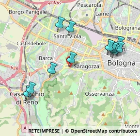 Mappa Via Porrettana, 40134 Bologna BO, Italia (2.24077)