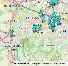 Mappa Via Porrettana, 40134 Bologna BO, Italia (2.21)