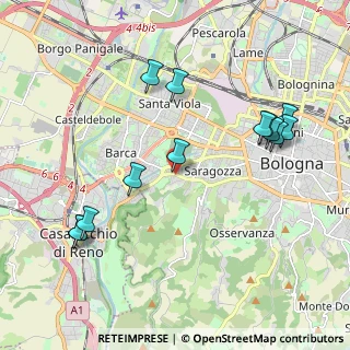 Mappa Via Porrettana, 40037 Casalecchio di Reno BO, Italia (2.24077)