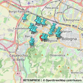 Mappa Via Porrettana, 40037 Casalecchio di Reno BO, Italia (1.4285)