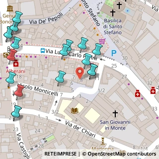 Mappa Piazza S. Giovanni in Monte, 40124 Bologna BO, Italia (0.05789)