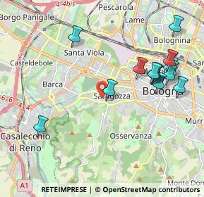 Mappa Via Paolo Giovanni Martini, 40134 Bologna BO, Italia (2.28143)
