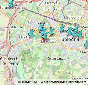 Mappa Via Paolo Giovanni Martini, 40134 Bologna BO, Italia (1.99417)