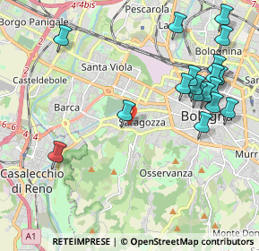 Mappa Via Paolo Giovanni Martini, 40134 Bologna BO, Italia (2.46889)