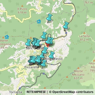 Mappa Via Alcide De Gasperi, 16010 Sant'Olcese GE, Italia (0.77222)