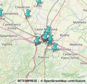 Mappa Via del Cane, 40124 Bologna BO, Italia (14.1375)