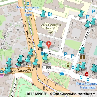Mappa Piazza di Porta Saragozza, 40136 Bologna BO, Italia (0.10417)