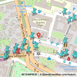 Mappa Piazza di Porta Saragozza, 40136 Bologna BO, Italia (0.09167)