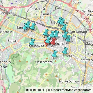 Mappa Piazza di Porta Saragozza, 40136 Bologna BO, Italia (1.54)