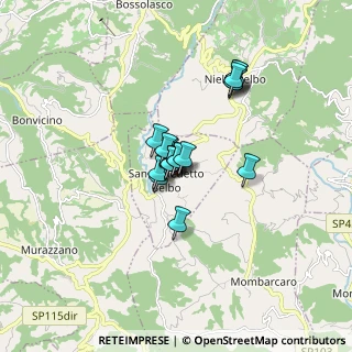 Mappa Via del Monte, 12050 San Benedetto Belbo CN, Italia (1.06667)