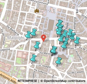 Mappa Via Farini, 40100 Bologna BO, Italia (0.2215)