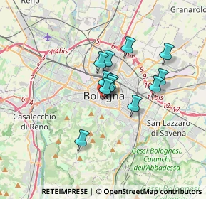 Mappa Via Farini, 40100 Bologna BO, Italia (2.41833)