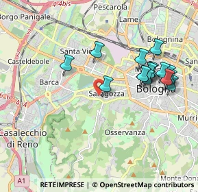 Mappa Via Giovanni Paolo Martini, 40134 Bologna BO, Italia (1.97313)