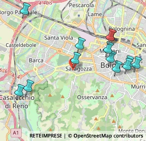 Mappa Via Giovanni Paolo Martini, 40134 Bologna BO, Italia (2.39)