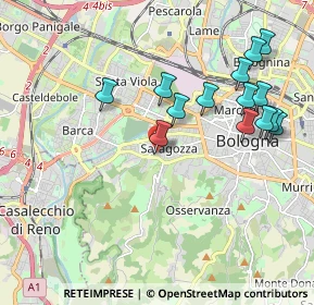 Mappa Via Giovanni Paolo Martini, 40134 Bologna BO, Italia (2.09071)