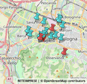 Mappa Via Giovanni Paolo Martini, 40134 Bologna BO, Italia (1.19526)