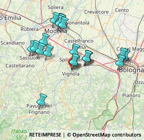 Mappa Via Luigi Carlo Farini, 41058 Vignola MO, Italia (14.1025)