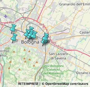 Mappa Via Turchese, 40138 Bologna BO, Italia (2.77545)