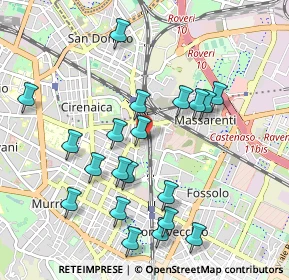 Mappa Via Turchese, 40138 Bologna BO, Italia (1.0275)