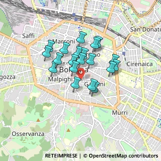 Mappa Piazza Dè Calderini, 40124 Bologna BO, Italia (0.668)