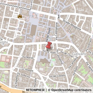 Mappa Via de' Poeti, 6, 40124 Bologna, Bologna (Emilia Romagna)