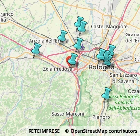 Mappa Via caduti di Reggio Emilia, 40033 Casalecchio di Reno BO, Italia (6.92333)