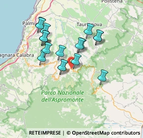 Mappa 89056 Santa Cristina D'aspromonte RC, Italia (7.08667)