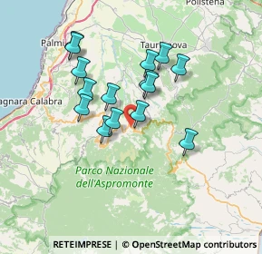 Mappa 89056 Santa Cristina D'aspromonte RC, Italia (6.56667)