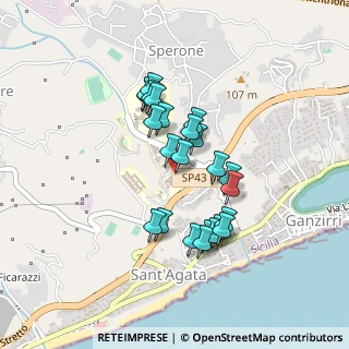 Mappa CONTRADA PAPARDO SPERONE, 98100 Messina ME, Italia (0.41667)