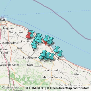 Mappa Via Castellana Ss377 Per, 70043 Monopoli BA, Italia (10.289)