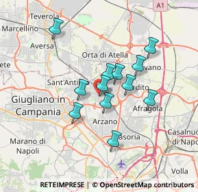 Mappa Via Cavalieri di Vittorio Veneto, 80028 Grumo Nevano NA, Italia (2.94333)