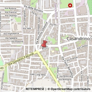 Mappa Via Giovanni Falcone, 60, 80025 Casandrino, Napoli (Campania)