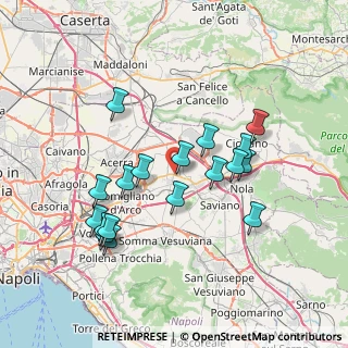 Mappa Via Ponte dei Cani, 80040 Poggiomarino NA, Italia (7.55167)